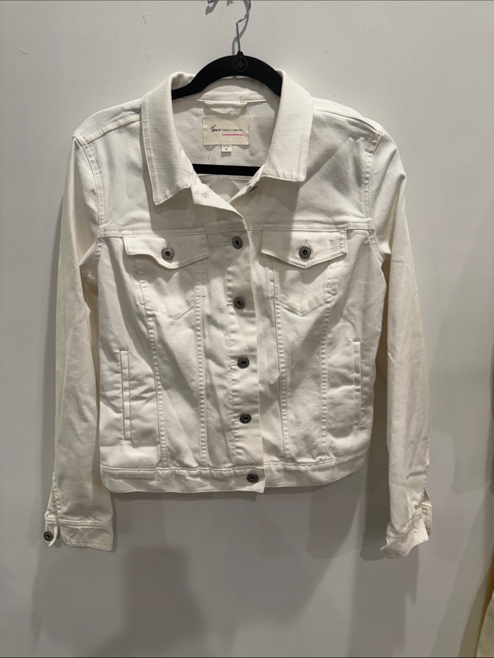 Two by Vince Camuto White Denim Jacket